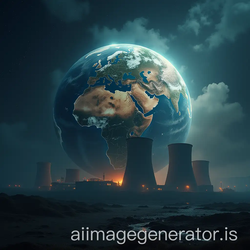 Planet-Earth-Facing-Pollution-from-Nuclear-Plants