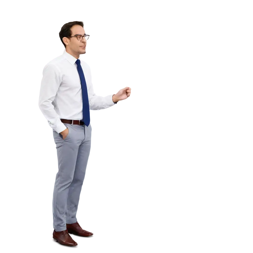 Professional-Man-in-Formal-White-Shirt-with-Blue-Tie-PNG-Image-for-Business-and-Office-Use