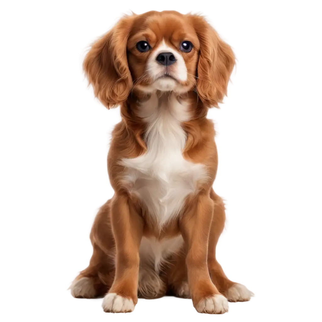 Cavalier-King-Charles-Spaniel-PNG-Image-Photorealistic-Full-Body-Portrait-with-Detailed-Fur-and-Expressive-Eyes