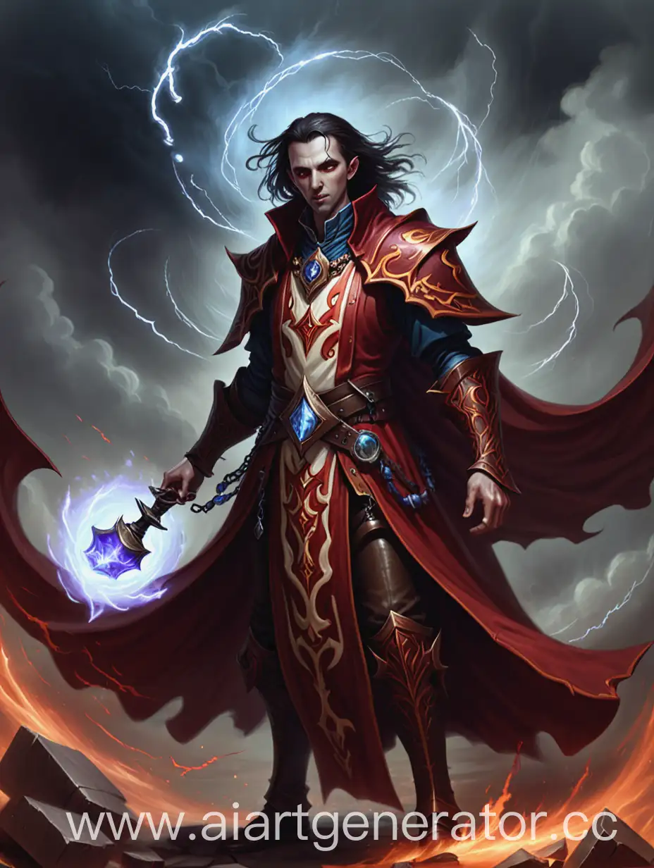 Tempest-Cleric-Dhampir-Casting-Lightning-Magic-in-Stormy-Night