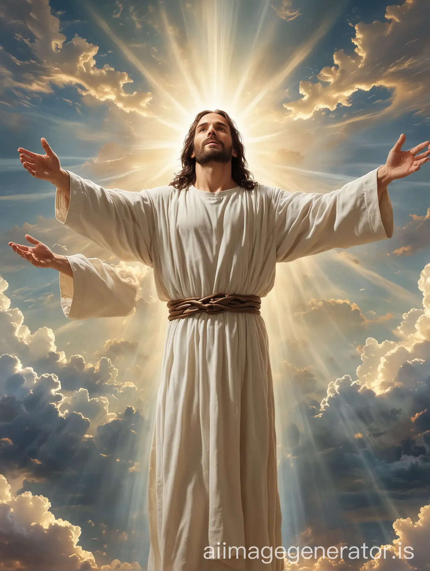 Jesus-with-Outstretched-Arms-in-Heavenly-Light