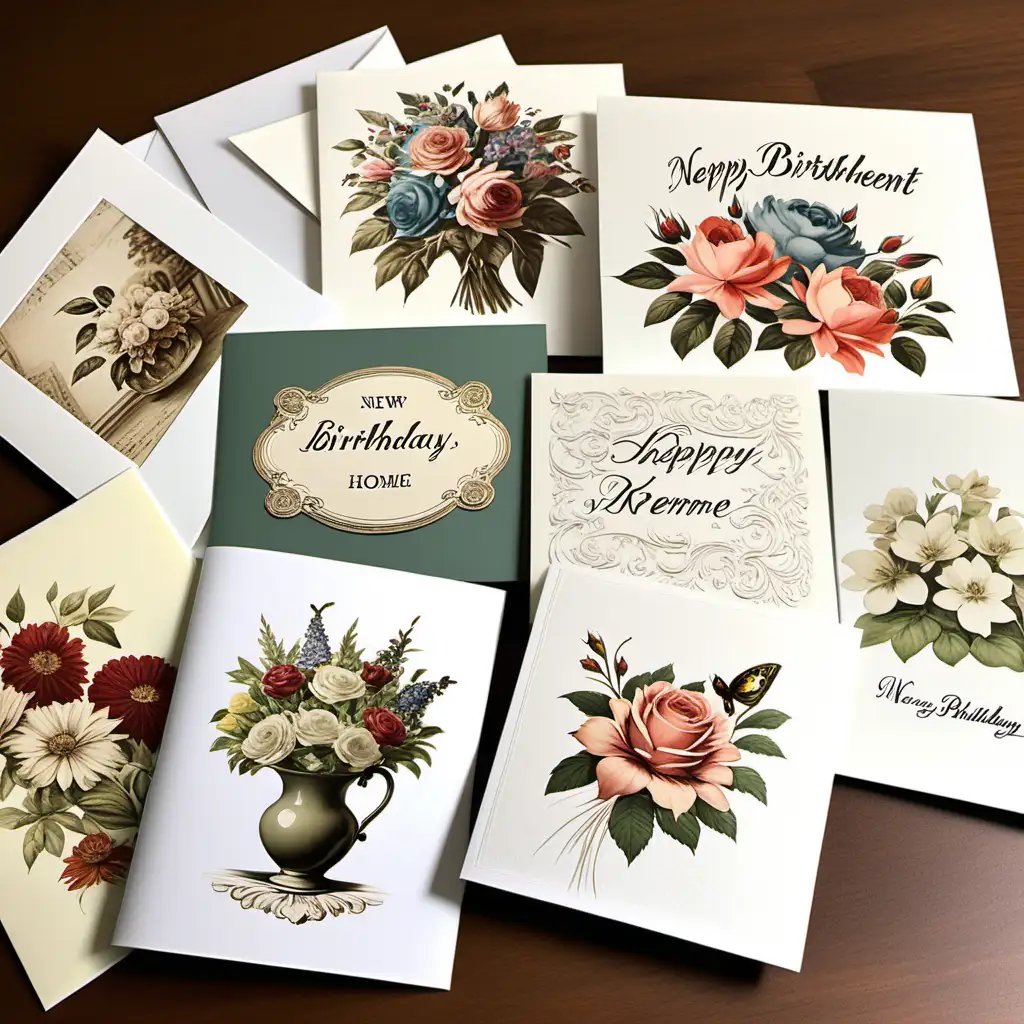 Assorted-Vintage-Greeting-Cards-for-Various-Occasions-Birthdays-Weddings-Retirement-New-Home