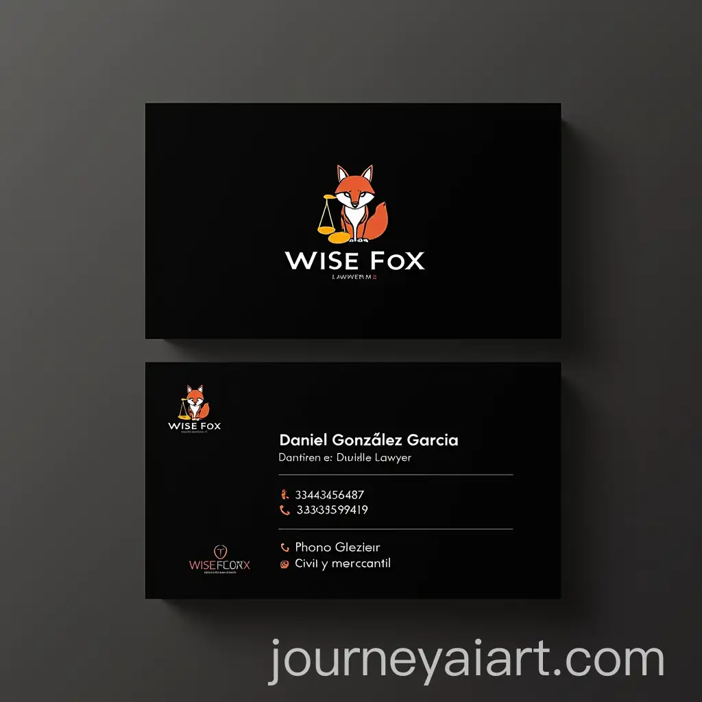 Business-Card-Design-for-Lawyer-with-Fox-and-Justice-Balance-Logo