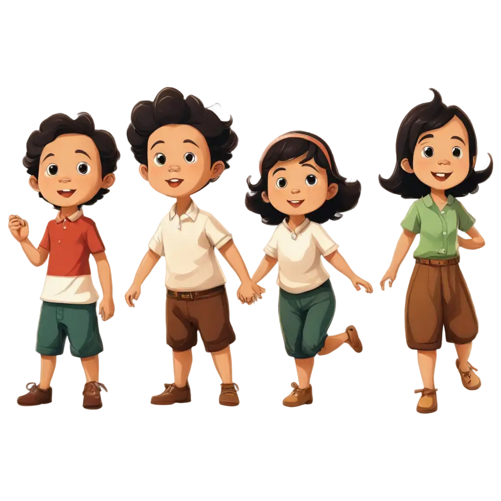 Indonesian-Cartoon-Characters-PNG-HighQuality-Image-Format-for-Creative-Projects