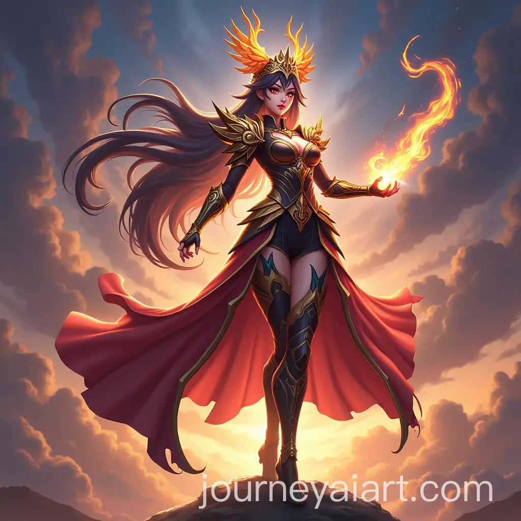 Zetian-from-Mobile-Legends-in-Celestial-Armor-on-Glowing-Battlefield