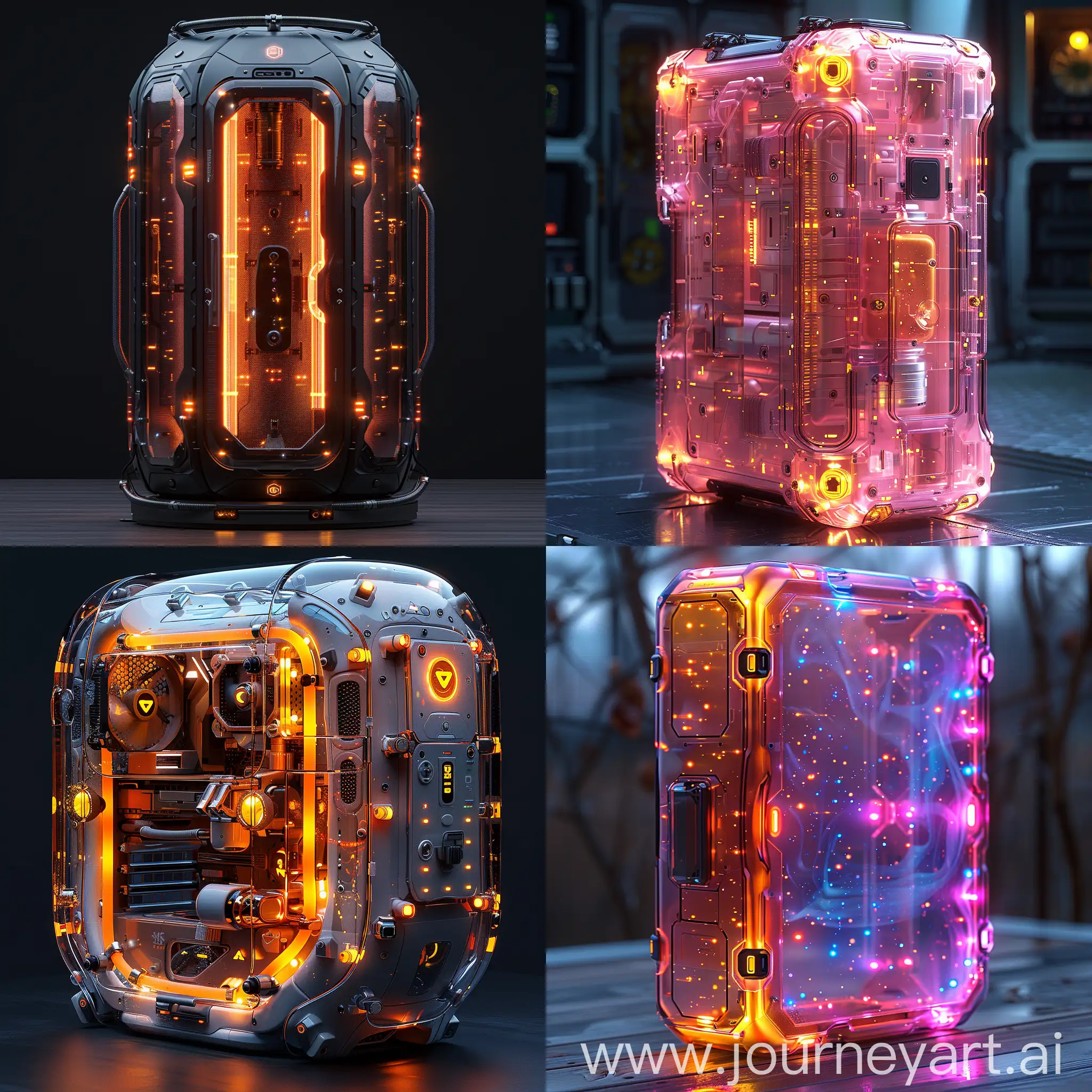 Futuristic-Modular-PC-Case-with-Liquid-Cooling-and-Holographic-Displays