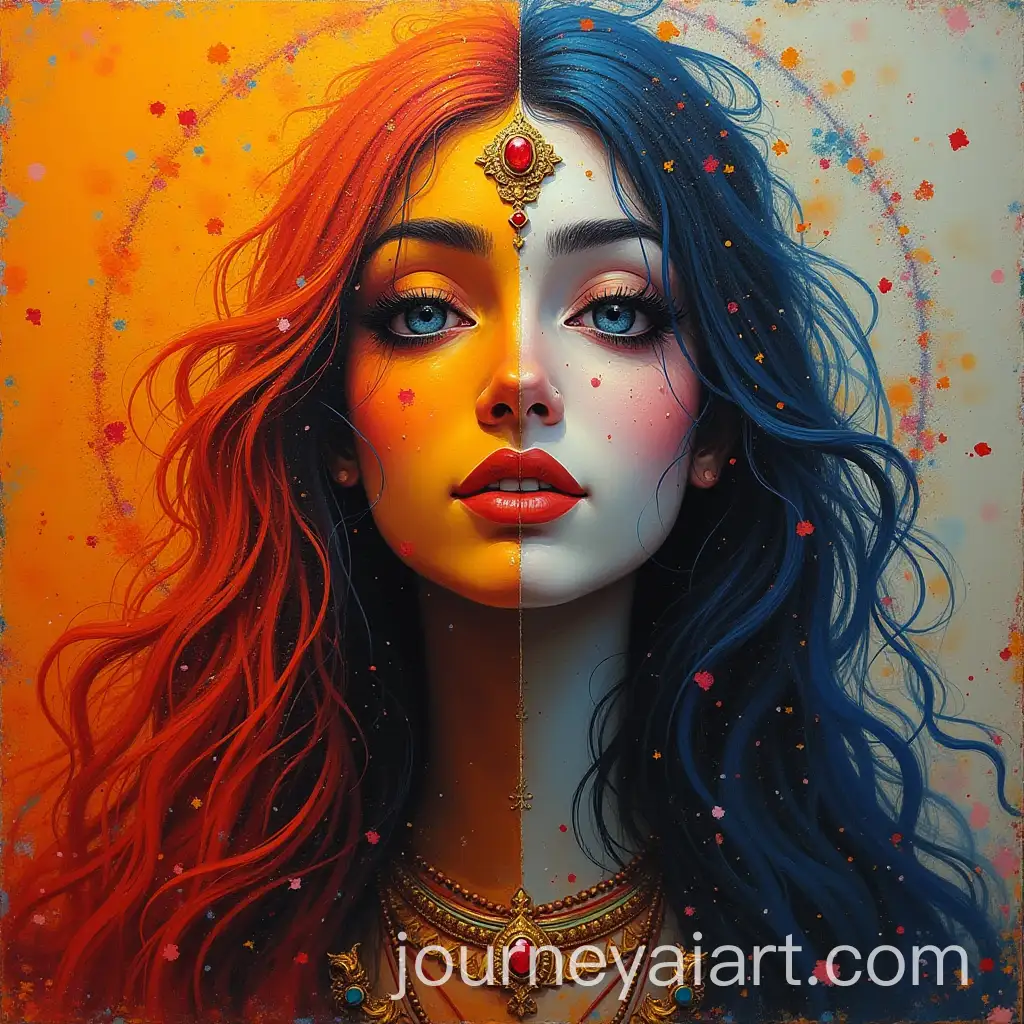 Abstract-Representation-of-Lord-Shiva-and-Parvati-for-Painting