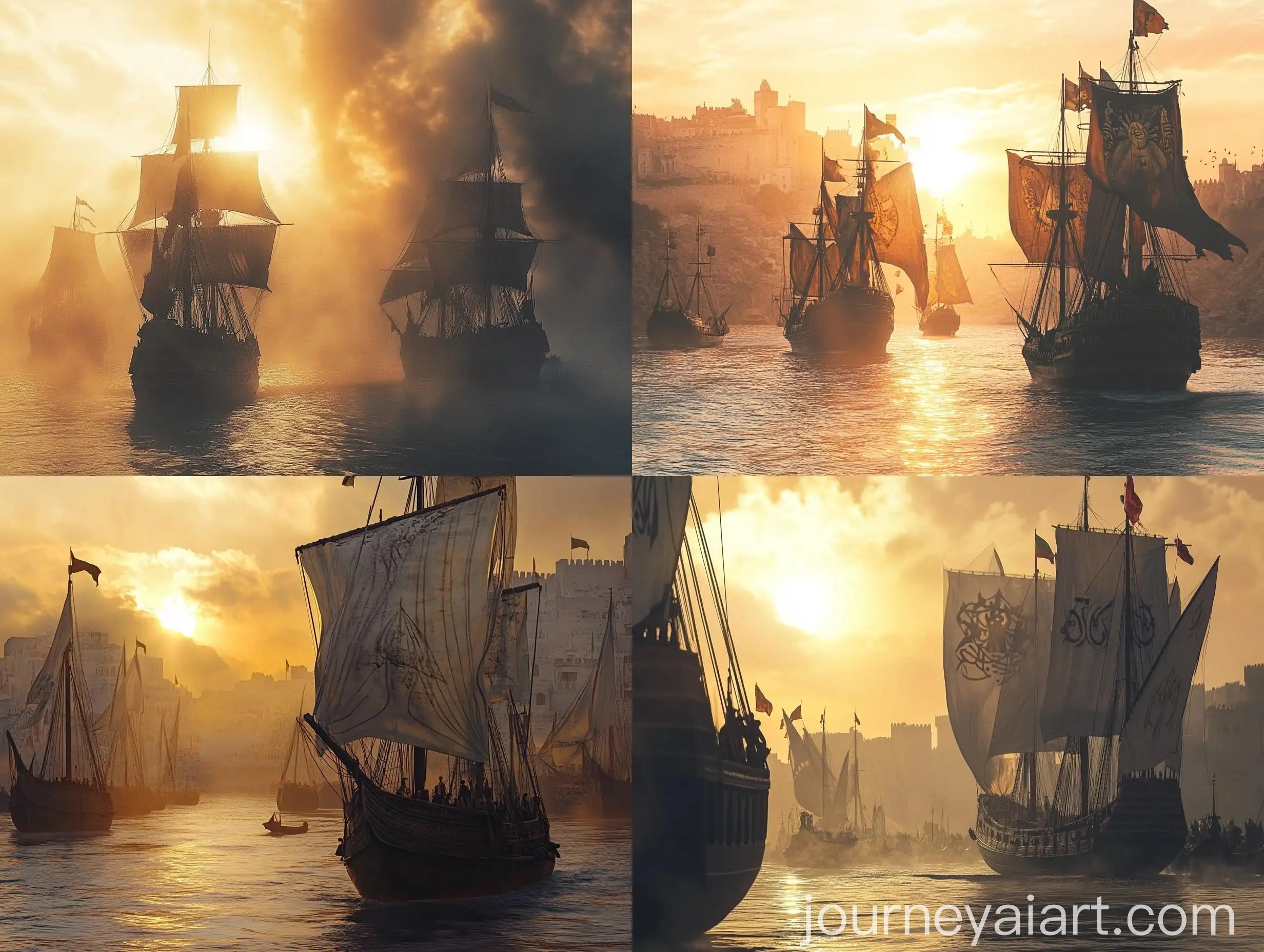 Algerian-Armada-in-Algiers-1830-Cinematic-Islamic-Style-Photography