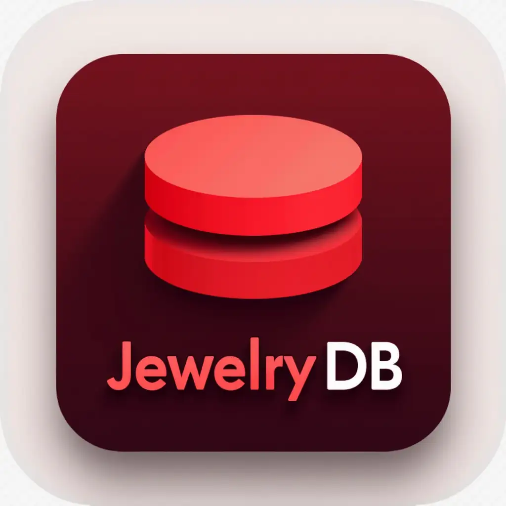 Abstract-App-Icon-for-Jewelry-Database-Management-System-in-Red