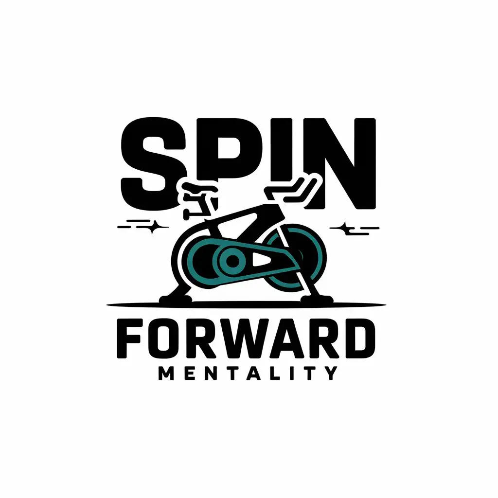 LOGO Design for Spin Forward Mentality Indoor Cycling with Modern and Fitness Theme