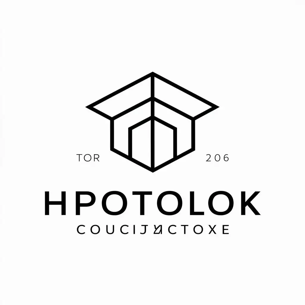 a vector logo design,with the text "HPotolok", main symbol:ceiling,Minimalistic,be used in Construction industry,clear background