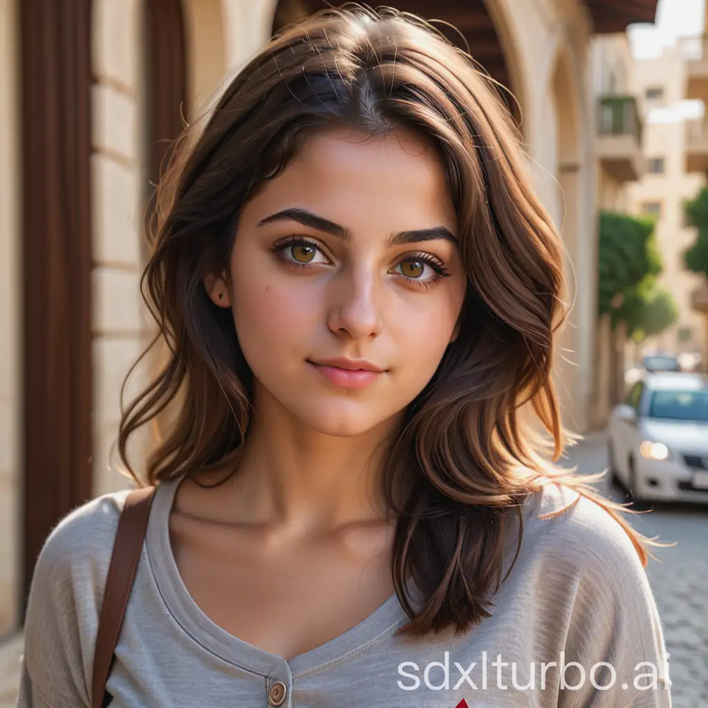 Hyperrealistic-Portrait-of-a-22YearOld-Lebanese-Woman-in-Trendy-Casual-Outfit