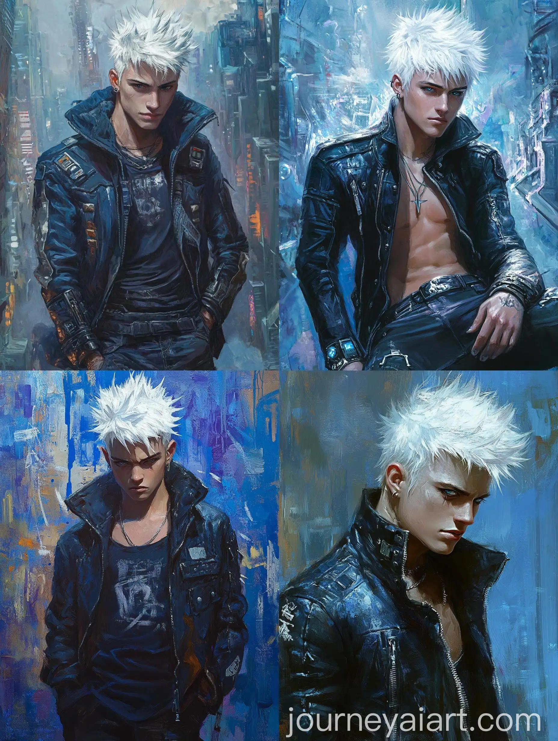 Young-Man-with-White-Spiky-Hair-in-Urban-Street-Clothes-Intense-Animecore-Portrait
