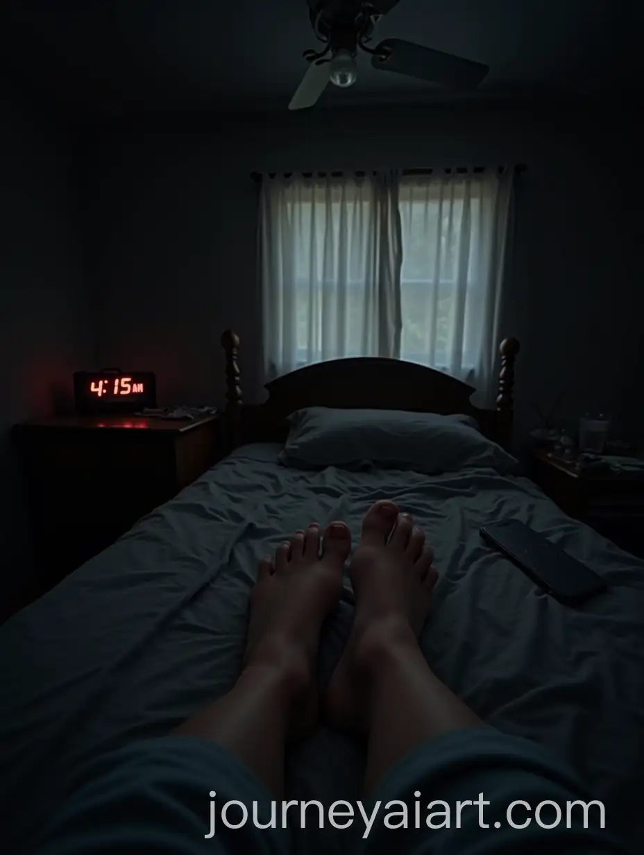 FirstPerson-View-of-a-Dimly-Lit-Bedroom-with-Early-Morning-Details
