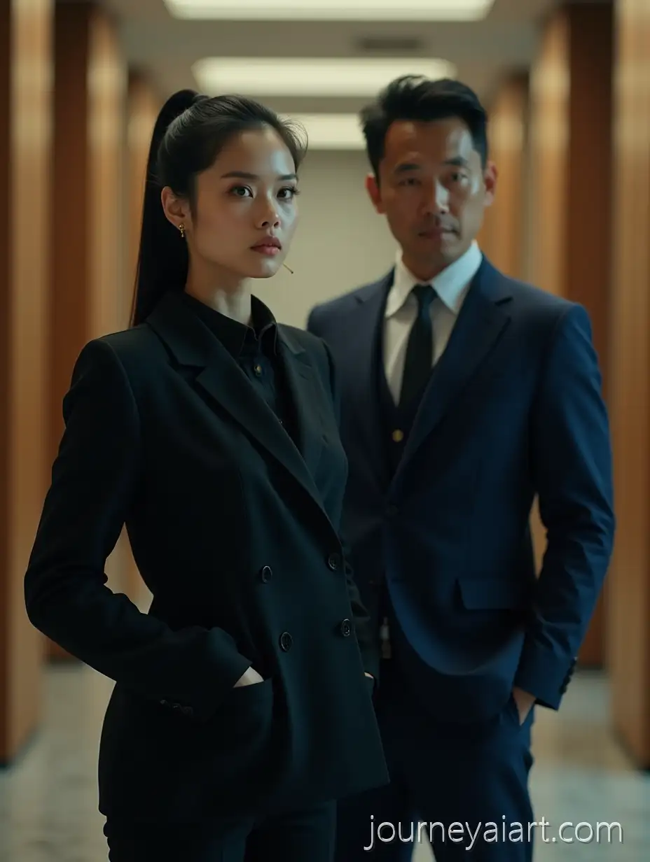 Confident-Bodyguard-and-Charismatic-BusinessAI-Image-Prompt-Expansionman-in-Jakarta-Office-Lobby