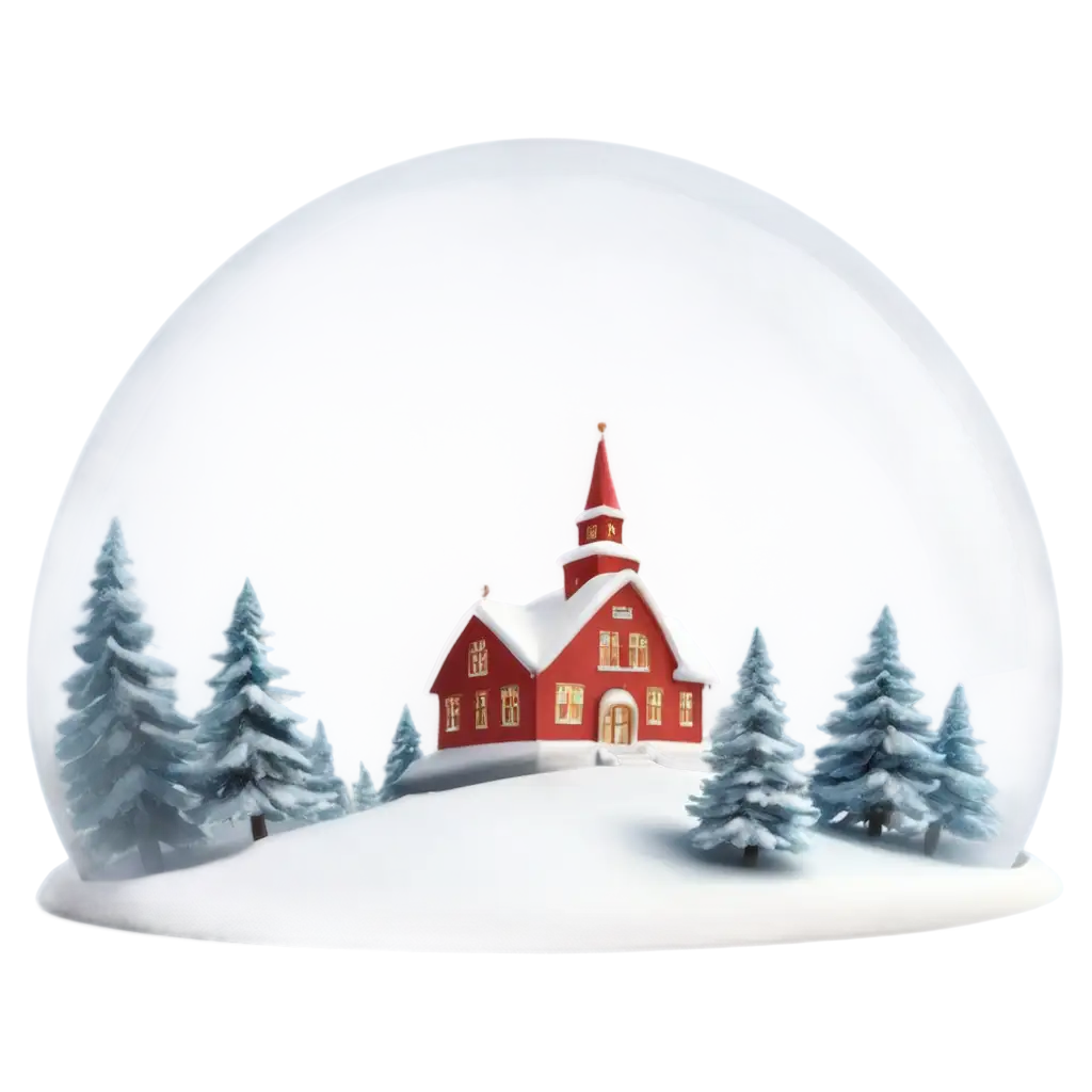 Christmas-Dome-on-Snow-PNG-Image-for-Winter-and-Holiday-Designs