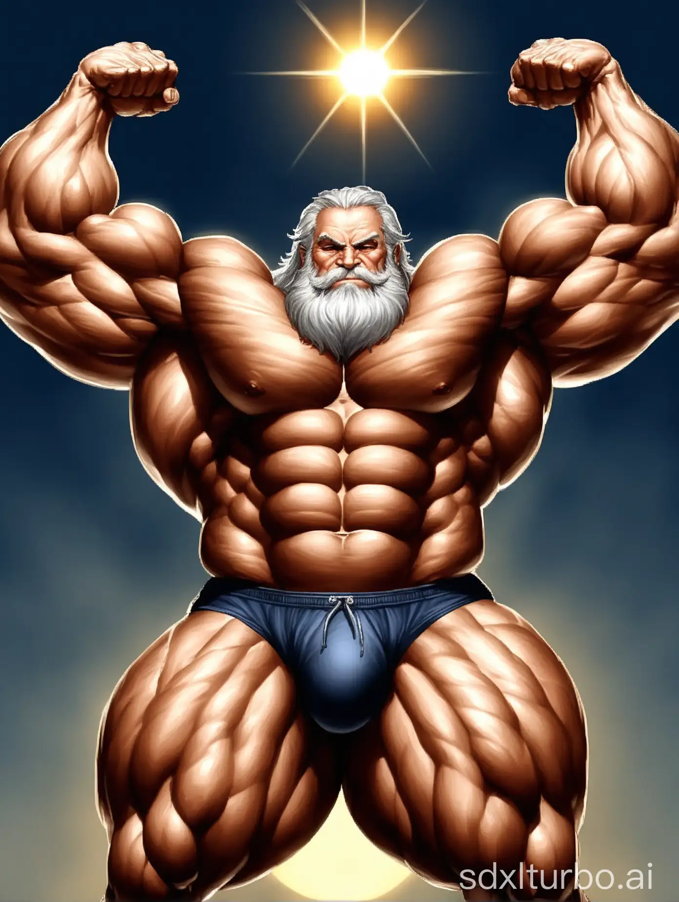 Old-Man-with-Herculean-Strength-Lifting-the-Earth