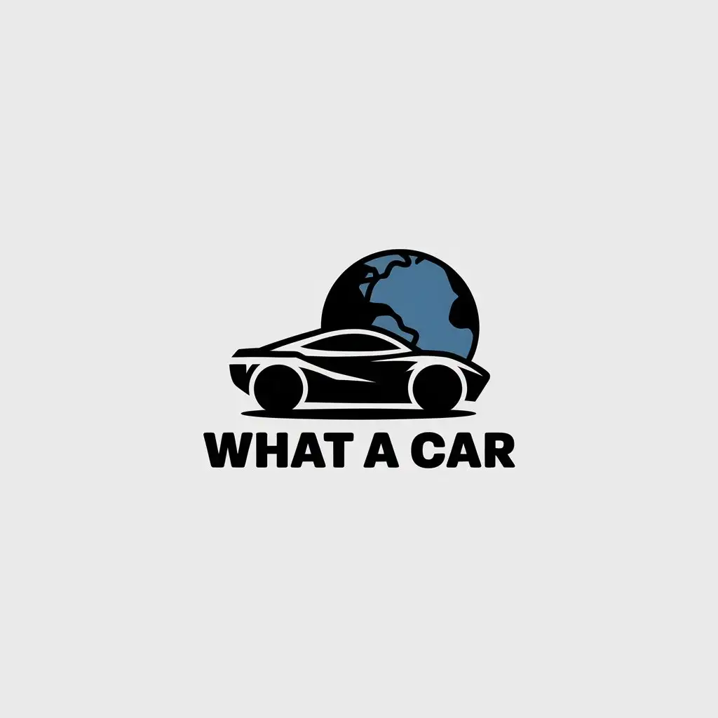 LOGO Design for TechCar Modern Car Planet Symbol with Minimalistic Style