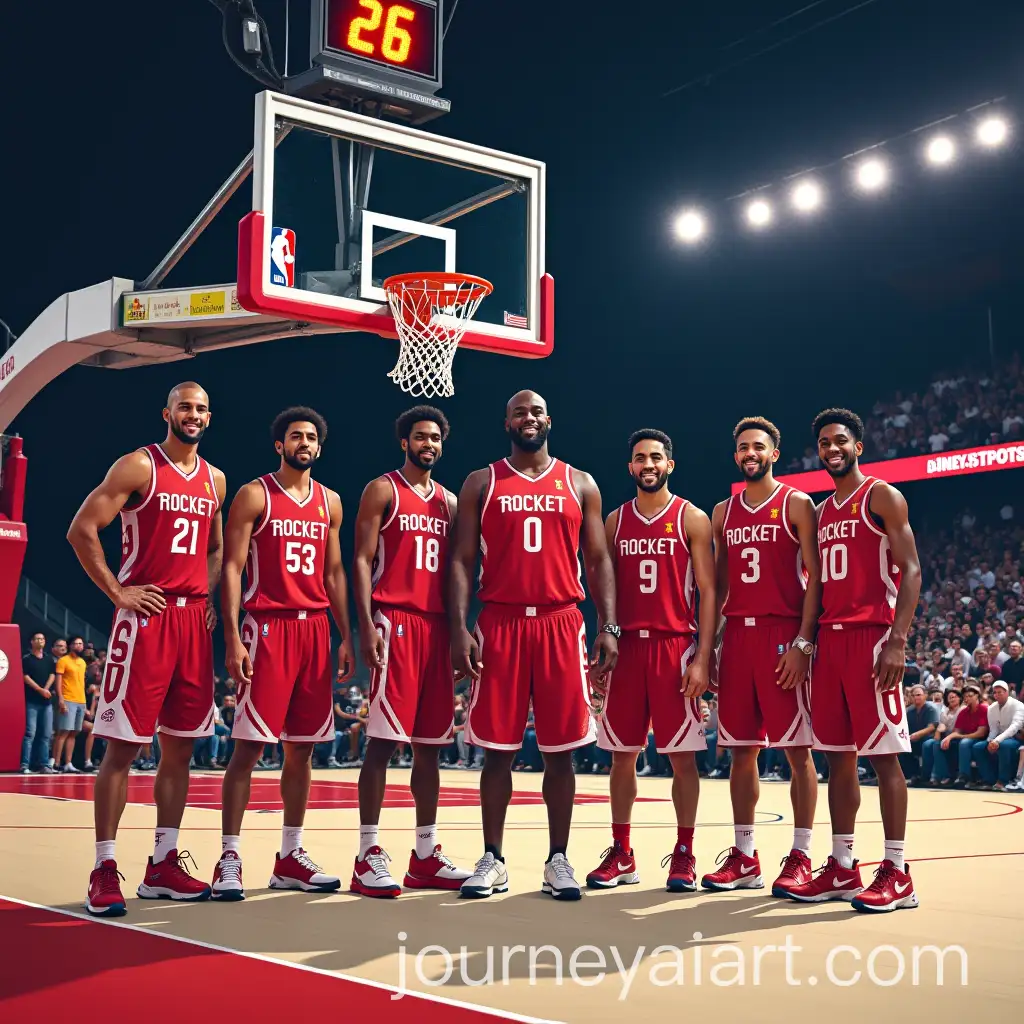NBA-Houston-Rockets-Team-in-Cancun-Beach-Setting