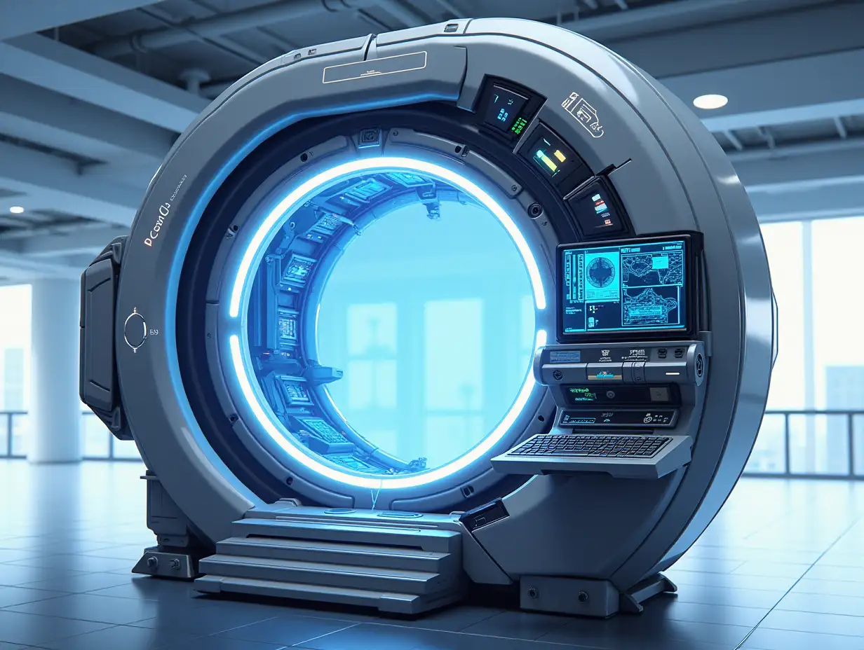 Futuristic-Portal-Machine-in-Open-Environment-with-HighTech-Design