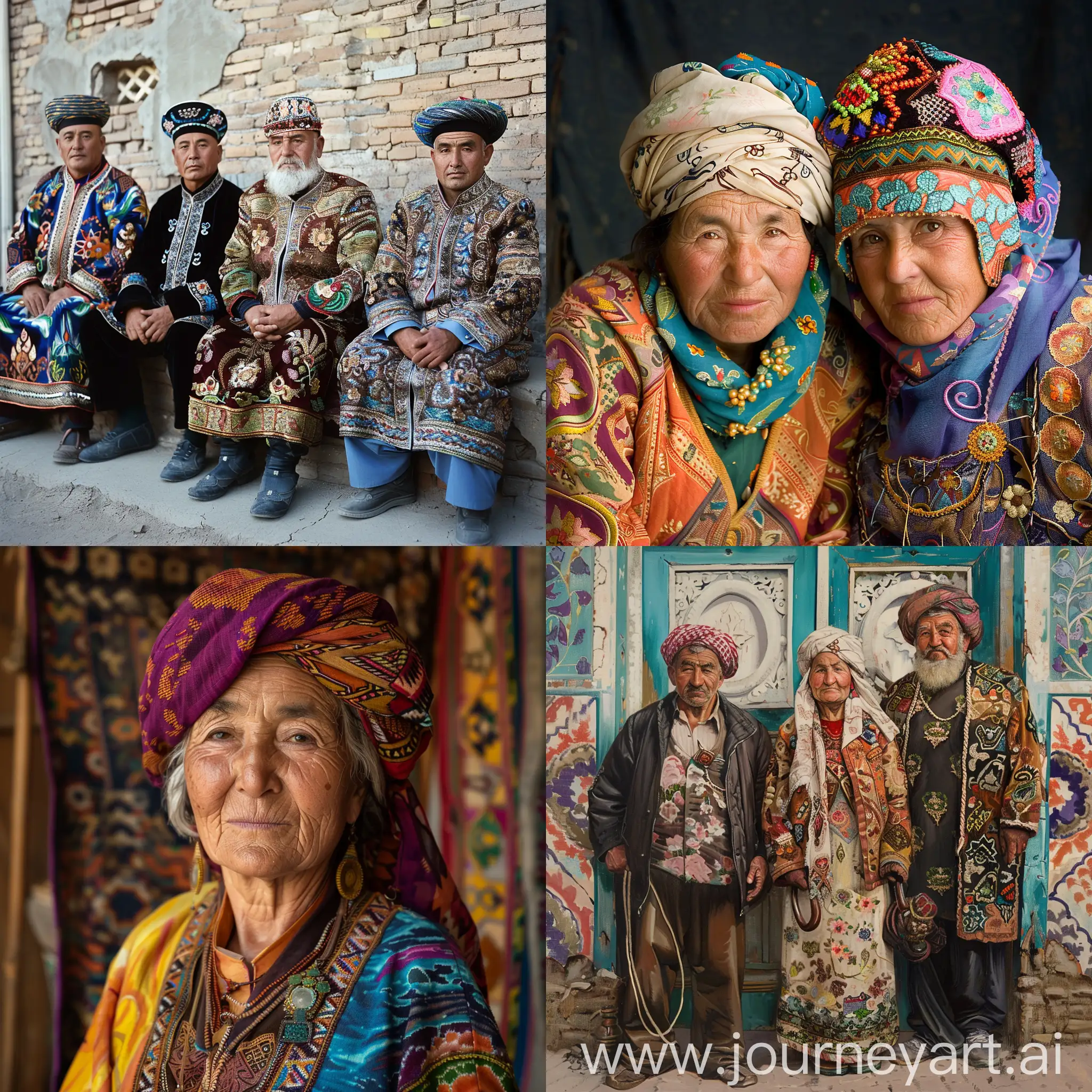 Traditional-Uzbek-People-in-Vibrant-Attire