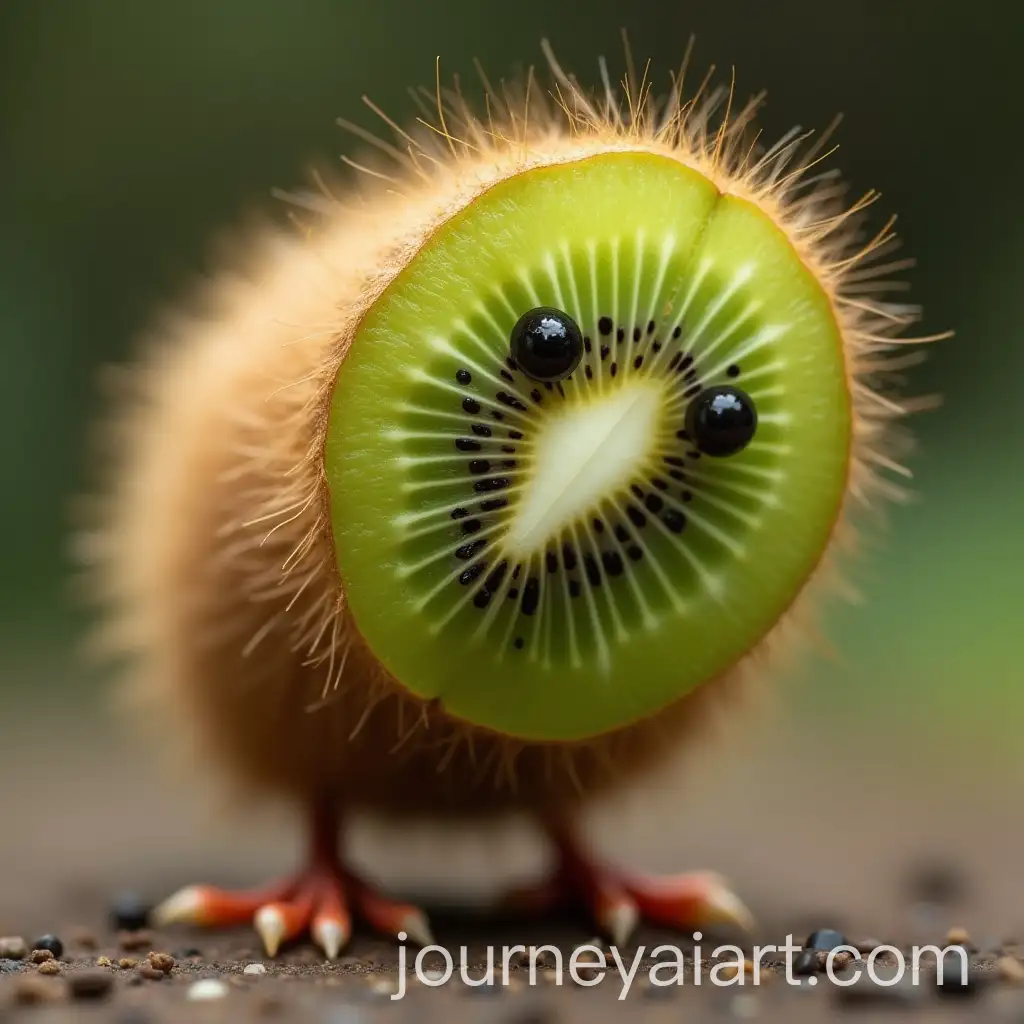 Kiwi-Animal-Resembling-a-Kiwi-Fruit-in-a-Nature-Setting