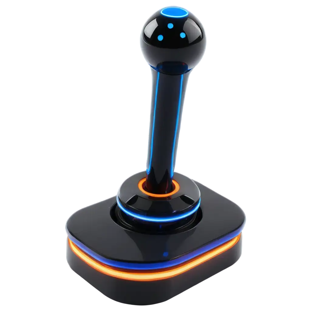 Vibrant-Retro-Joystick-PNG-with-Neon-Energy-Ring-Capturing-Nostalgic-and-Futuristic-Gaming-Aesthetic