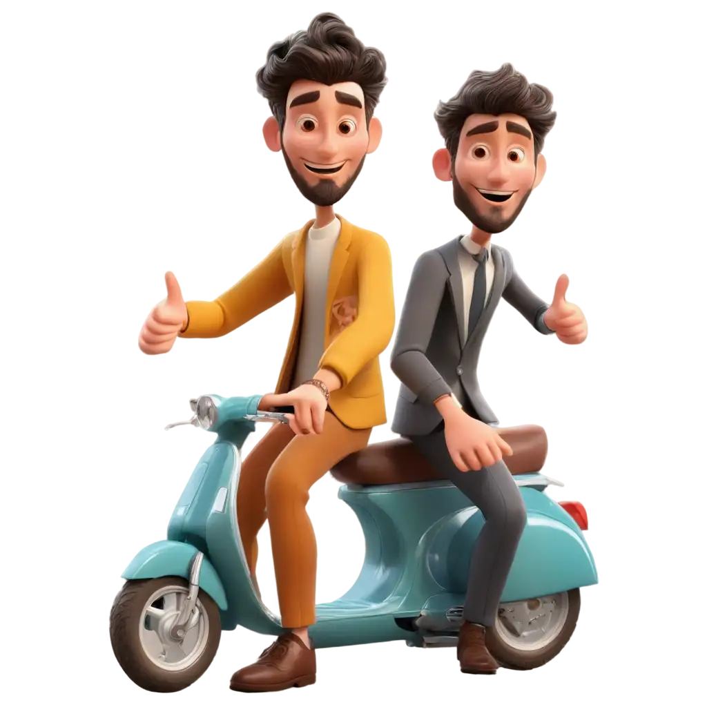 HighQuality-PNG-Image-3D-Animation-of-Two-Men-Riding-a-Vespa-Scooter