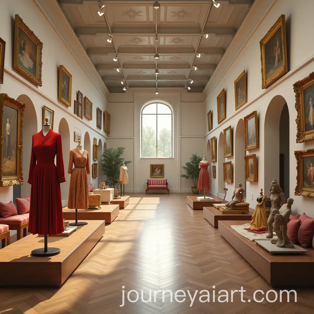 Museum-Art-Gallery-Featuring-Paintings-Sculptures-and-Merchandise