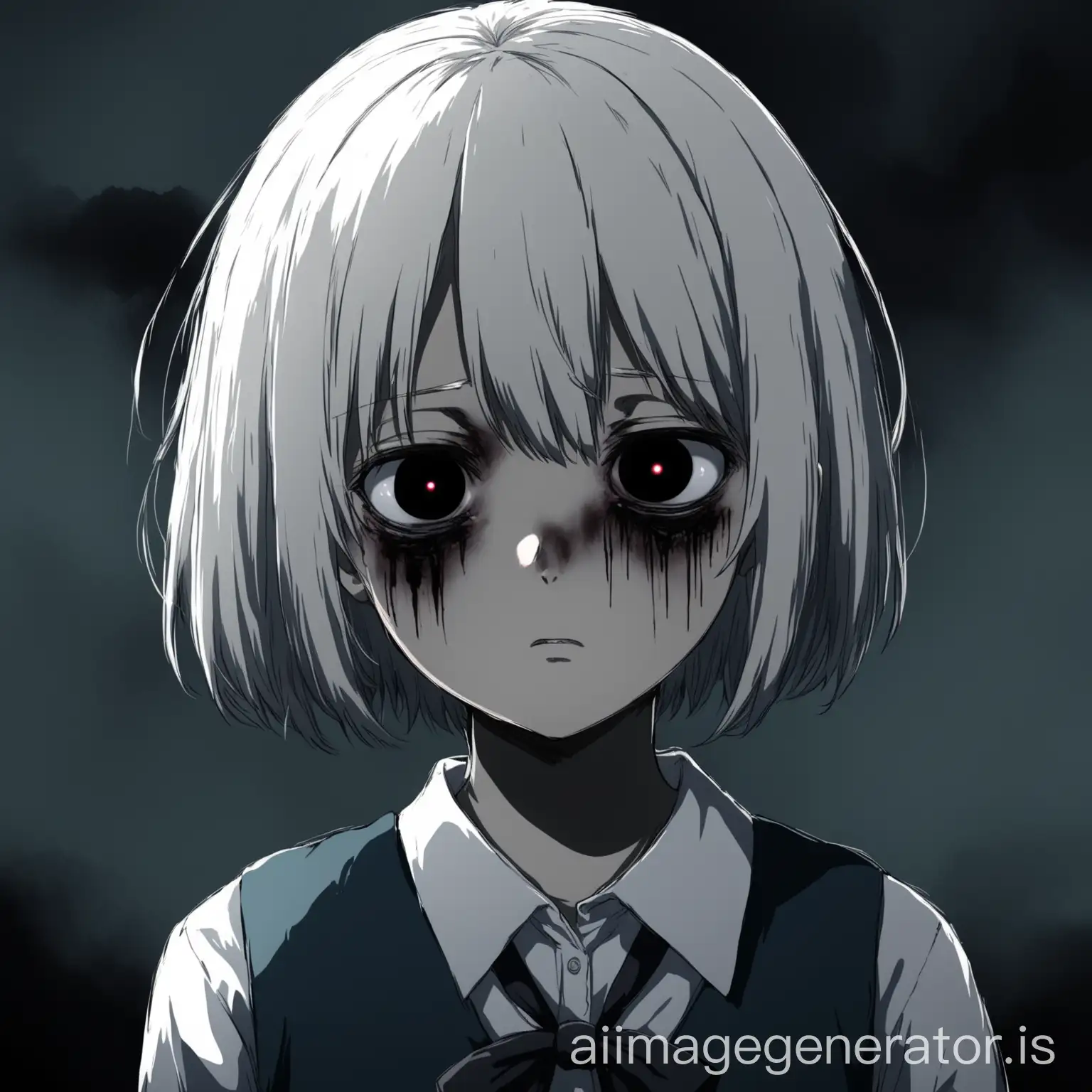 Anime-Schoolgirl-with-White-Hair-and-Dark-Sunken-Eyes-in-a-Somber-Mood