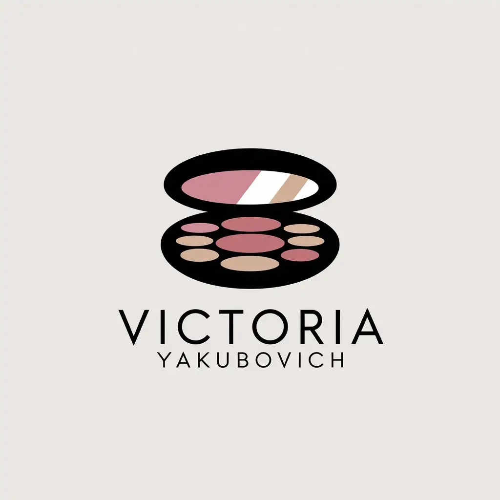 LOGO Design for Victoria Yakubovich Minimalistic Beauty with Clear Background