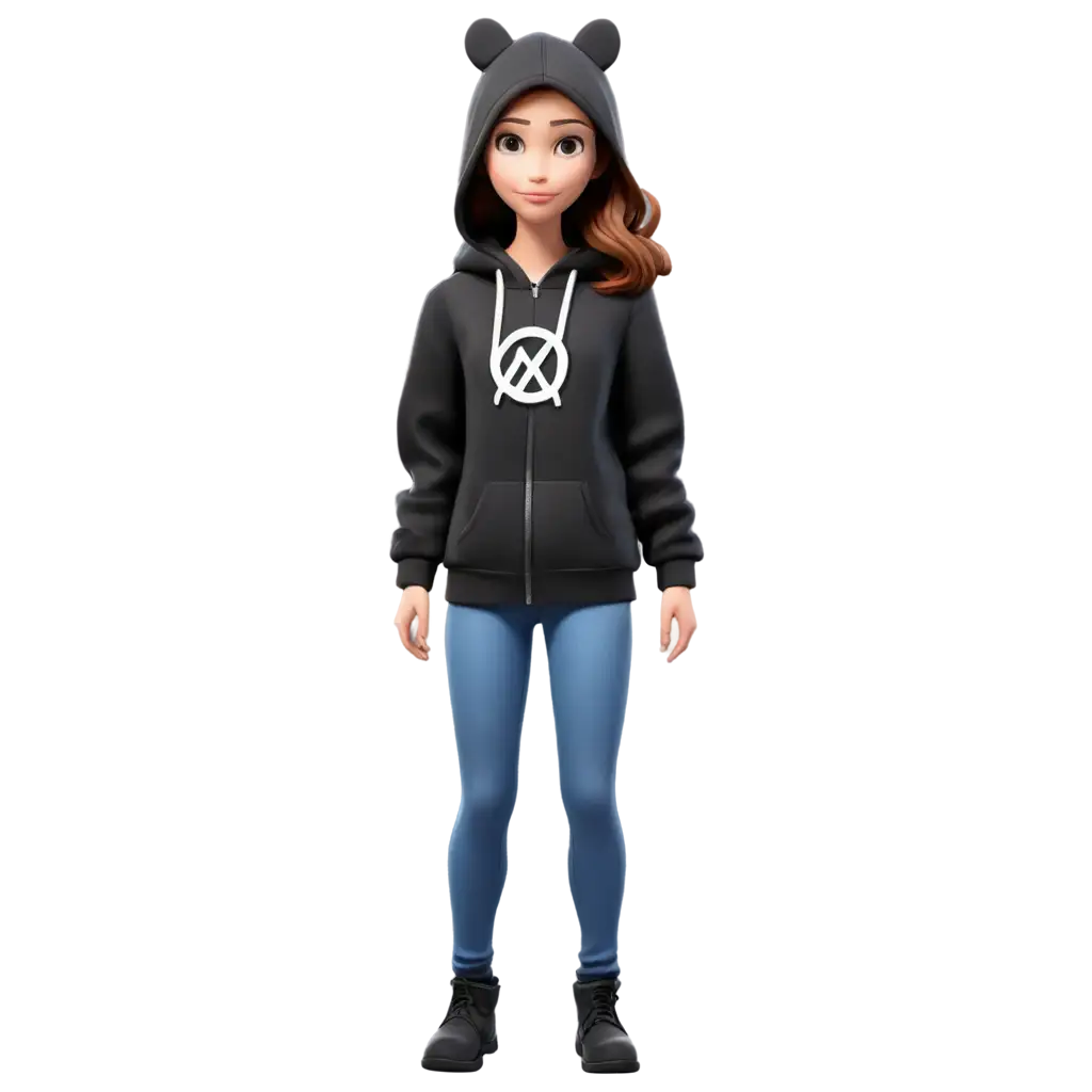 PNG-Image-of-a-Girl-in-Black-Hooded-Coat-with-Programming-Tag-Animation-Effect