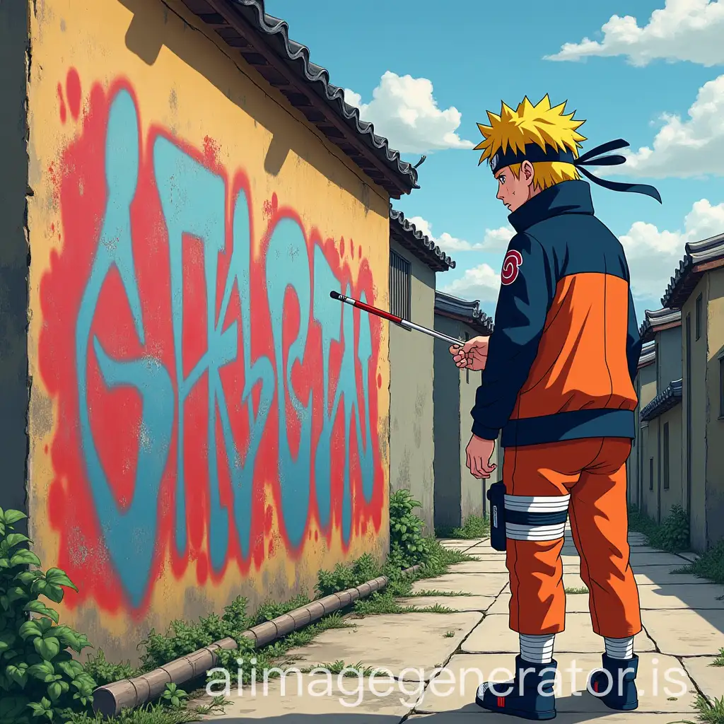 Naruto-Graffiti-Art-on-Konoha-Walls-in-Manga-Style