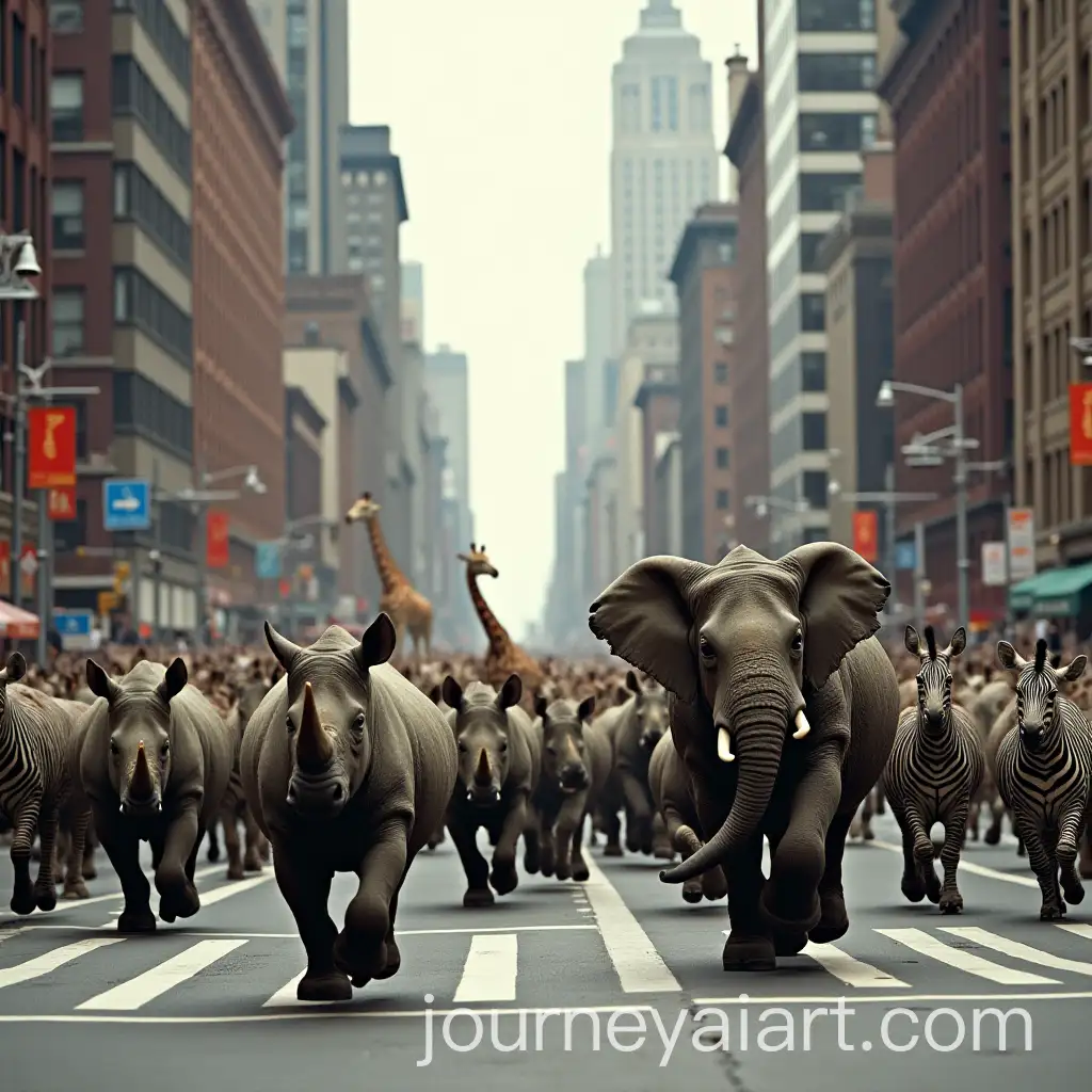 Stampede-of-Rhinos-Giraffes-Zebras-and-Elephants-Running-in-New-York-City