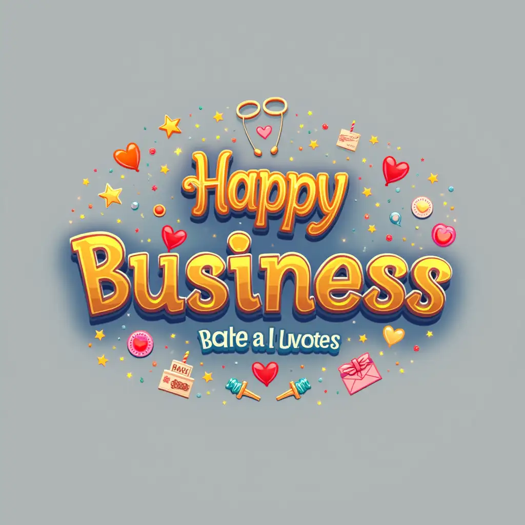 Generate several logos for a business card site      1. Text logo: The name of the site is written in a beautiful, festive font with bright colors such as gold, red and blue. Add elements such as stars, hearts or balloons to create a festive atmosphere.    2. Symbols: Use symbols associated with celebrations - for example, a cake with candles for birthdays, rings for weddings or gift boxes. These elements can be framed in a circle or heart.    3. Minimalist style: The logo can consist of simple lines and shapes. For example, a stylized cake or balloon combined with the name of the site. Colors can be pastel, creating a light and joyful atmosphere.    4. Icon and text: Create an icon (for example, an envelope with a greeting card), which will be used together with the name of the site. This will help make the logo more memorable.    5. Festive palette: Use bright and cheerful colors such as yellow, orange and pink. This will create a positive mood and associations with a celebration.