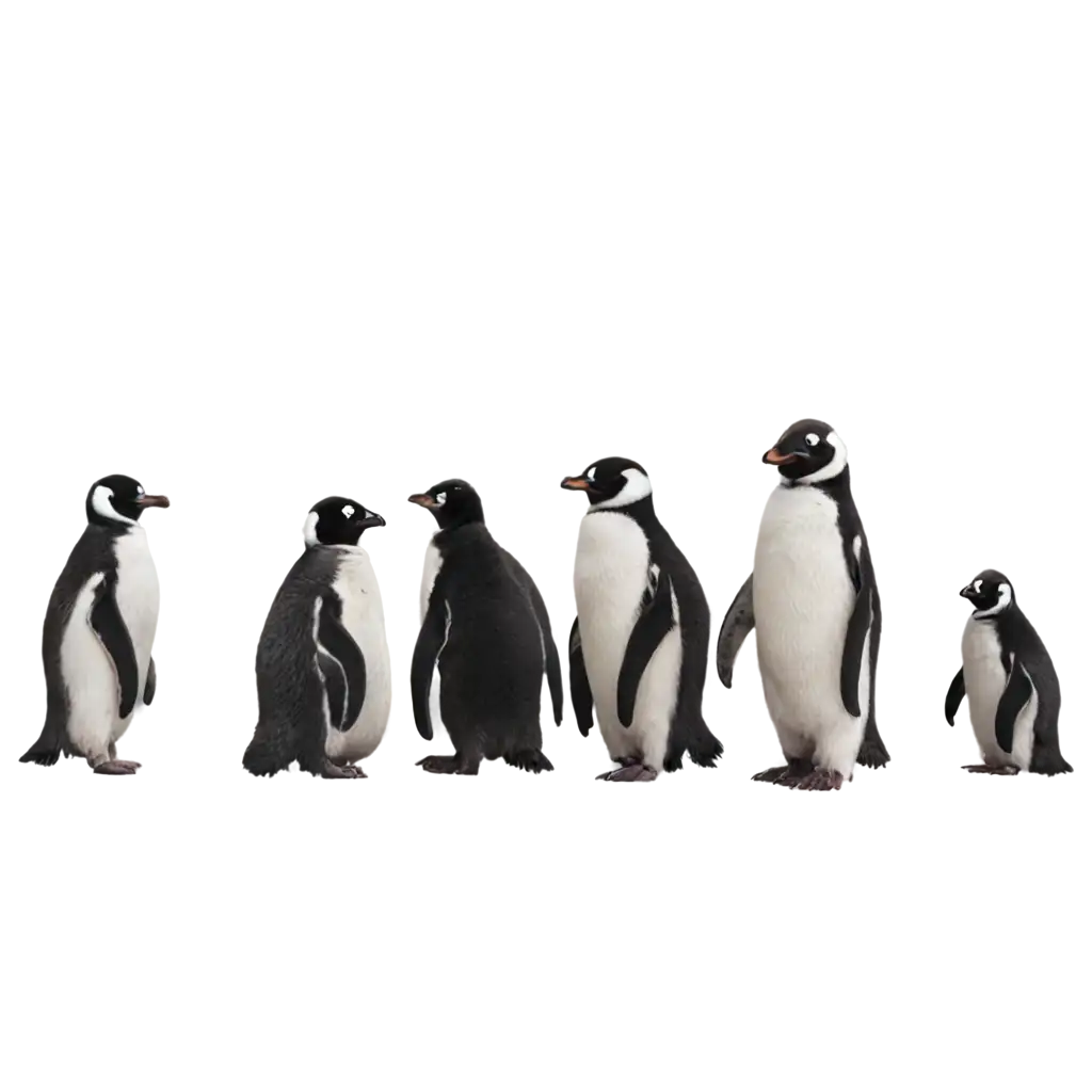 Penguin-Family-PNG-Image-HighQuality-Transparent-Format-for-Versatile-Use