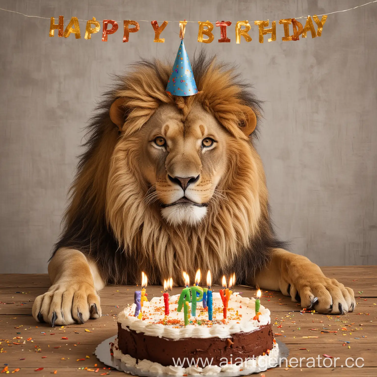 lion happy birthday