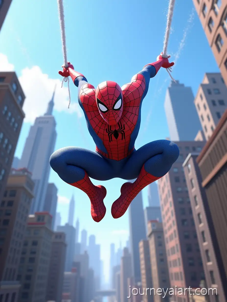 The-Fantastic-SpiderMan-SwingingFantastic-SpiderMan-in-Action-Through-a-Cityscape