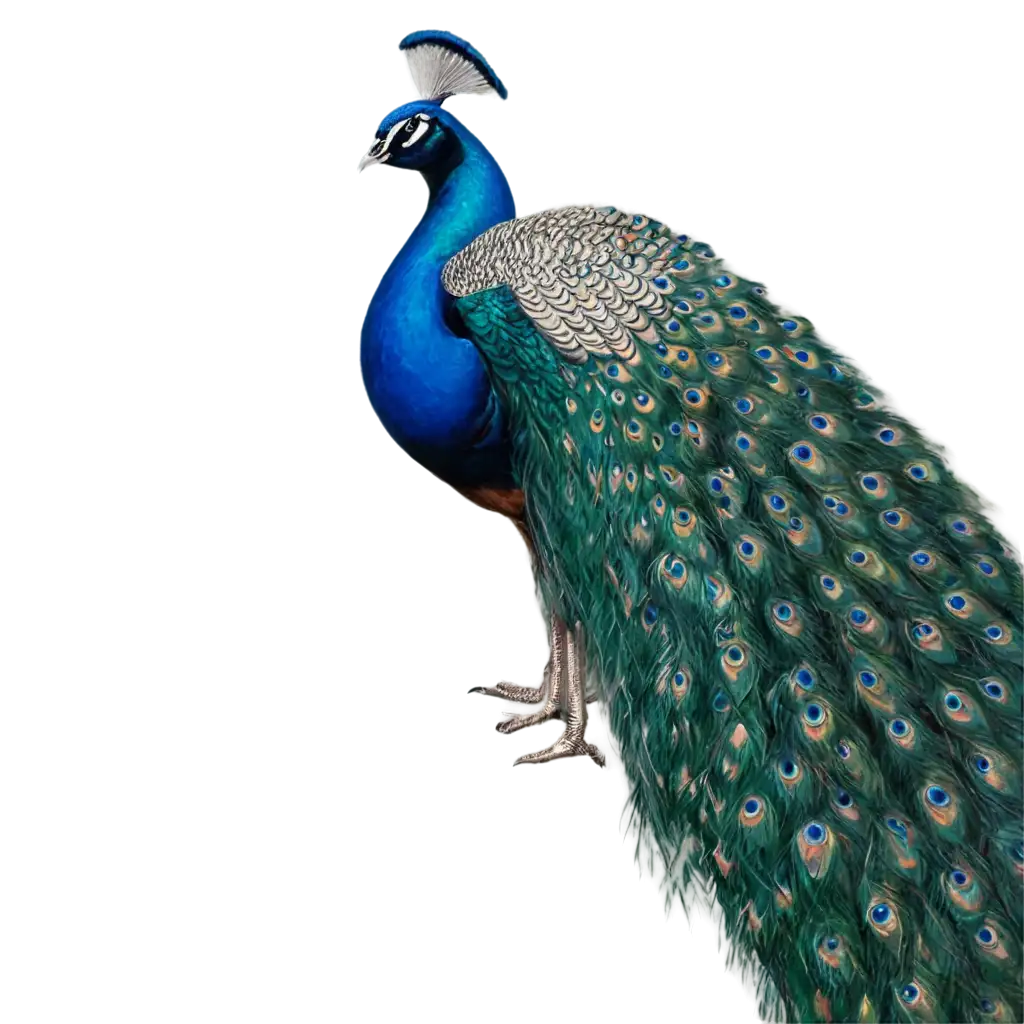 Stunning-Blue-Peacock-PNG-Perfect-for-HighQuality-Image-Use-and-Design