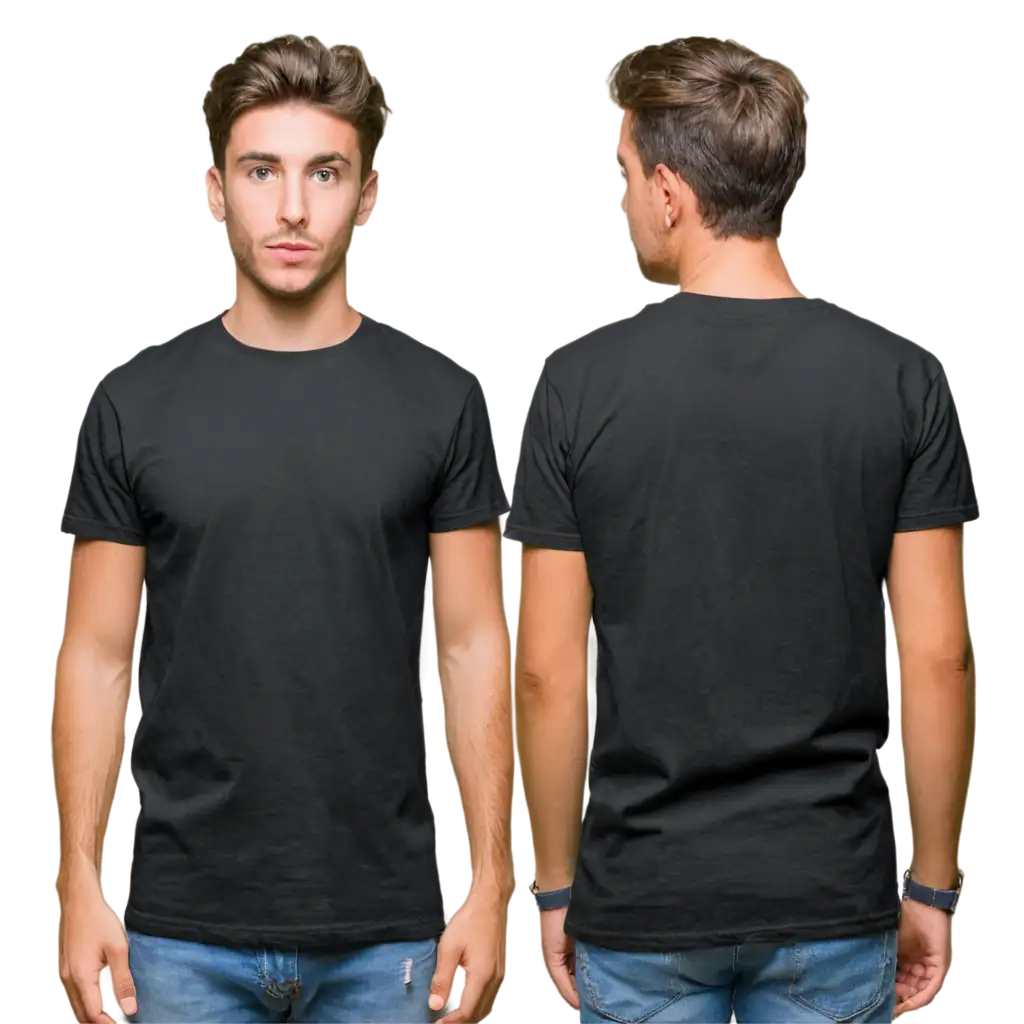 HighQuality-PNG-Mockup-of-a-Plain-Black-TShirt-for-Creative-Design