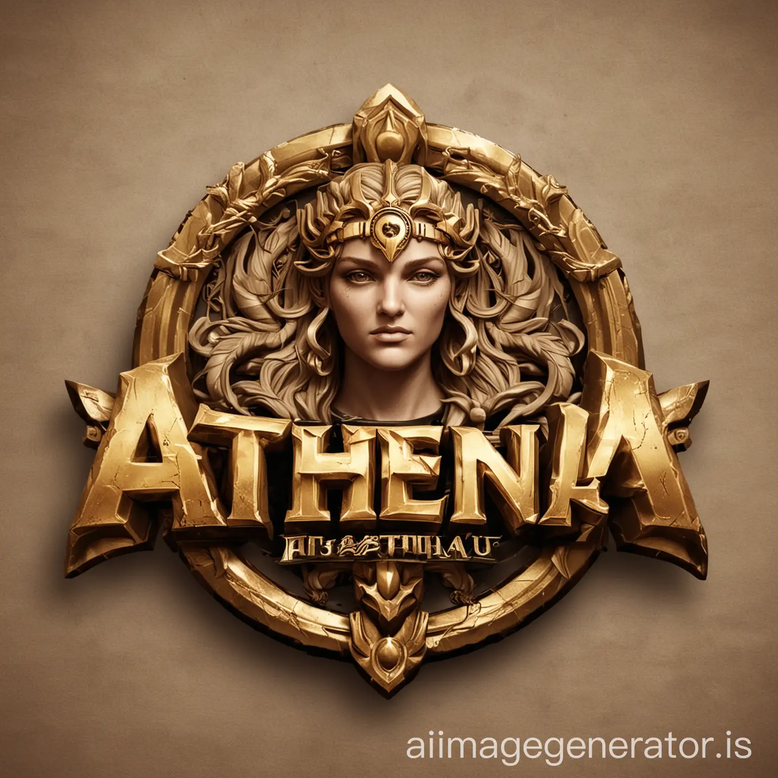 Create the mythological logo for the Athena e-sport team