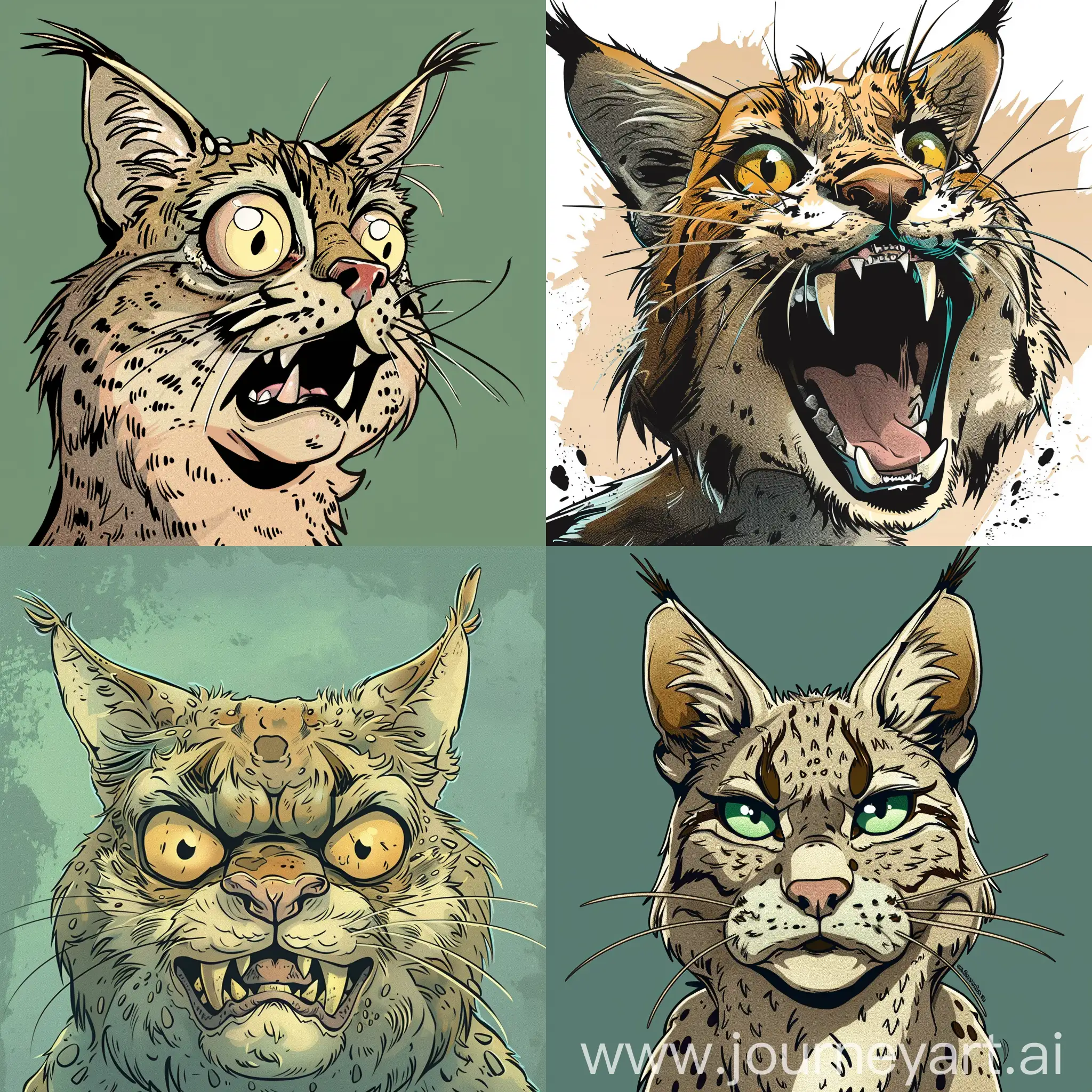 Bobcat-Character-in-Pepe-the-Frog-Style-Comic-Book-Art