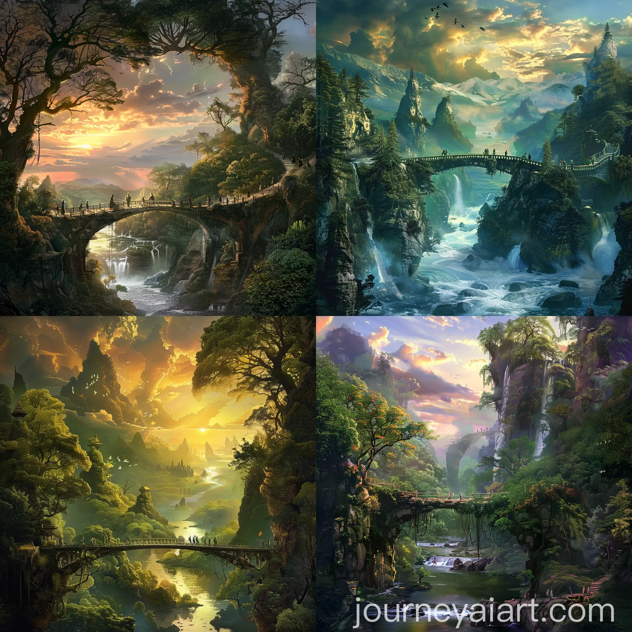 Enchanting-Fantasy-World-with-River-Forest-and-Bridge