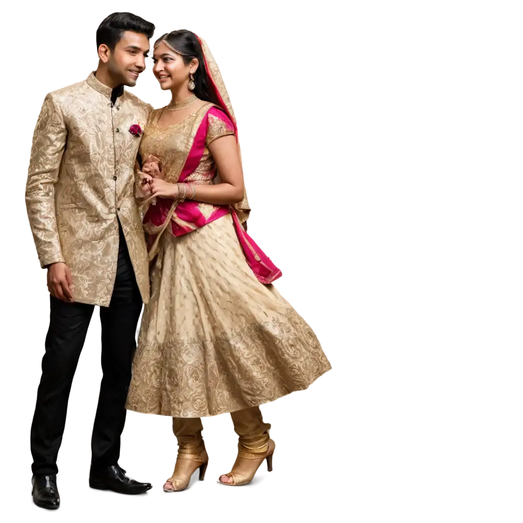 Indian-Wedding-Couple-PNG-HighQuality-Wedding-Imagery-for-Various-Applications