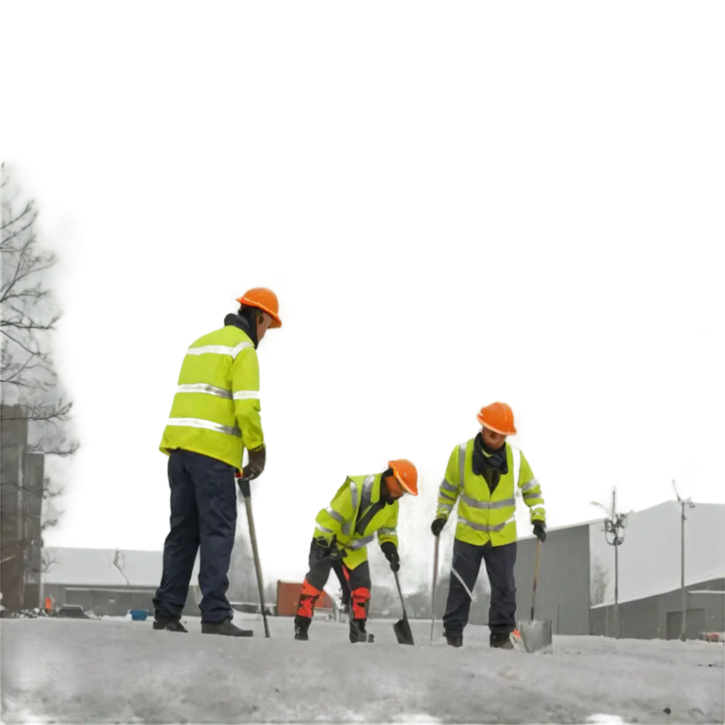 Snowy-Street-Workers-in-Yellow-Helmets-and-Orange-Vests-PNG-Image-for-Industry-and-Safety-Themes