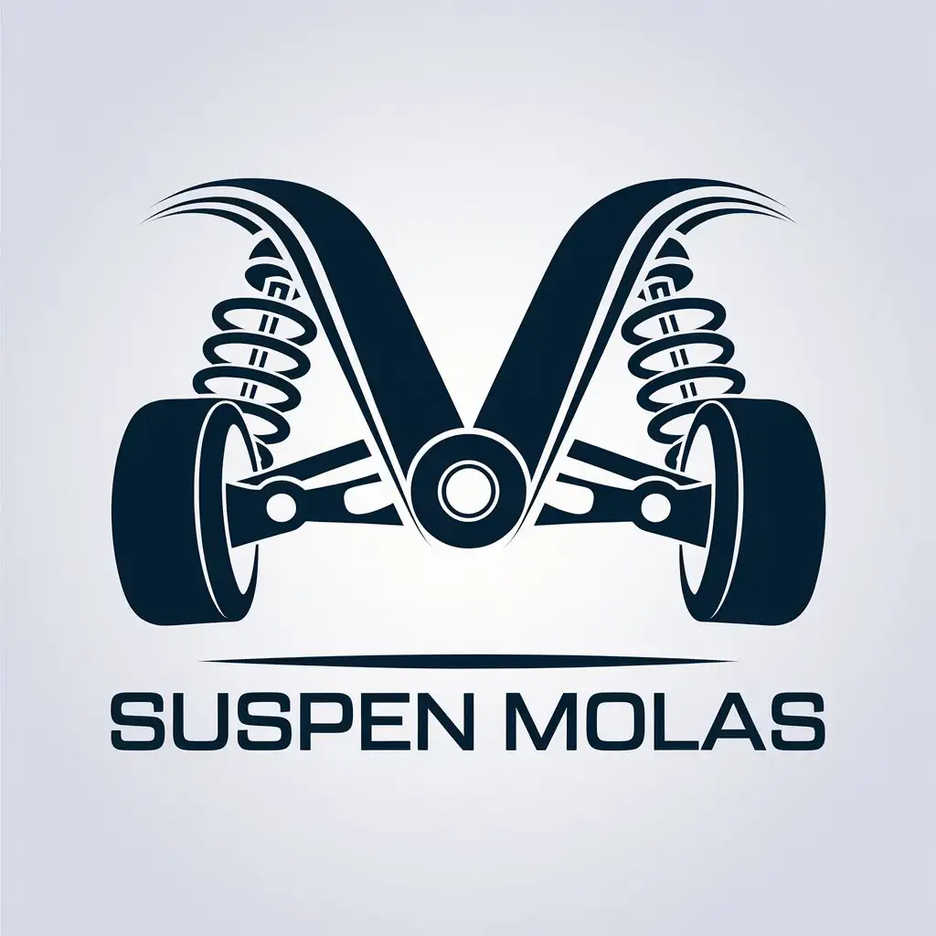 LOGO Design for Suspen Molas Vector with S Symbol and Automotive Industry Theme