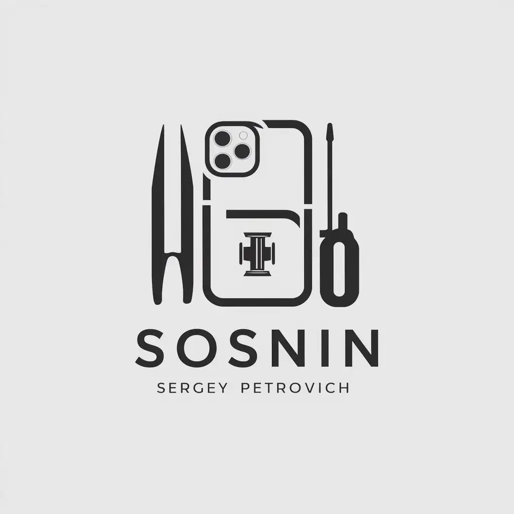 LOGO-Design-For-Sosnin-Sergey-Petrovich-iPhone-15-Pro-Max-Tweezers-Screwdriver-LCD-Retina-XDR-Theme