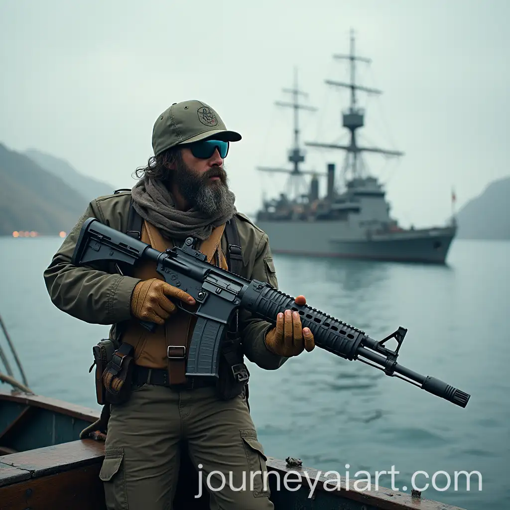 AK47-on-a-Clipper-Ship-Amidst-Stormy-Seas