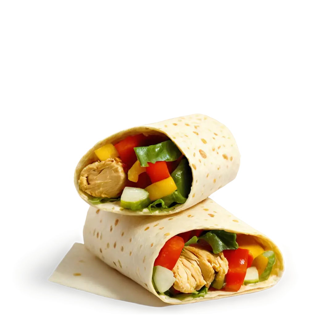 Chicken-Wraps-with-Veggies-and-Mayonnaise-PNG-Image-Transparent-Background-for-Versatile-Usage
