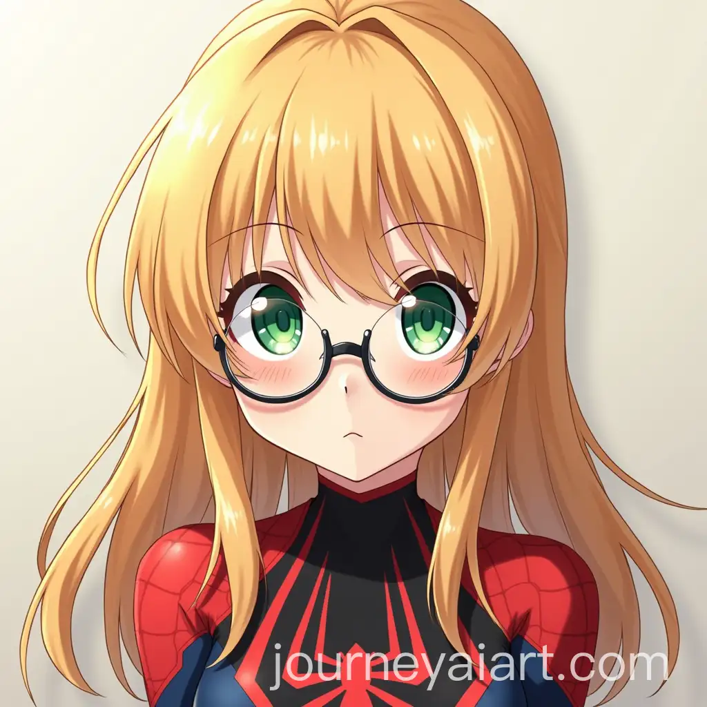 AnimeInspired-Girl-with-SpiderMan-Suit-and-Bakugou-Katsuki-Background